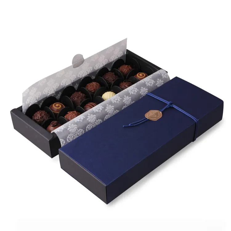 Regalo de papel caramelo galleta barra de chocolate pequeña caja de embalaje plegable regalo para embalaje