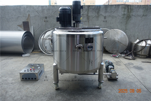 ถังหมักนม500L 150L 100L ได้6000L ถังผสมน้ำร้อนด้วยไอน้ำหล่อเย็น - Product Image 6