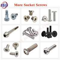 M2 M2.5 M3 M4 M6 M10 Vis Torx à six pans creux en acier inoxydable Noir zingué Grande vis à tête plate Métrique