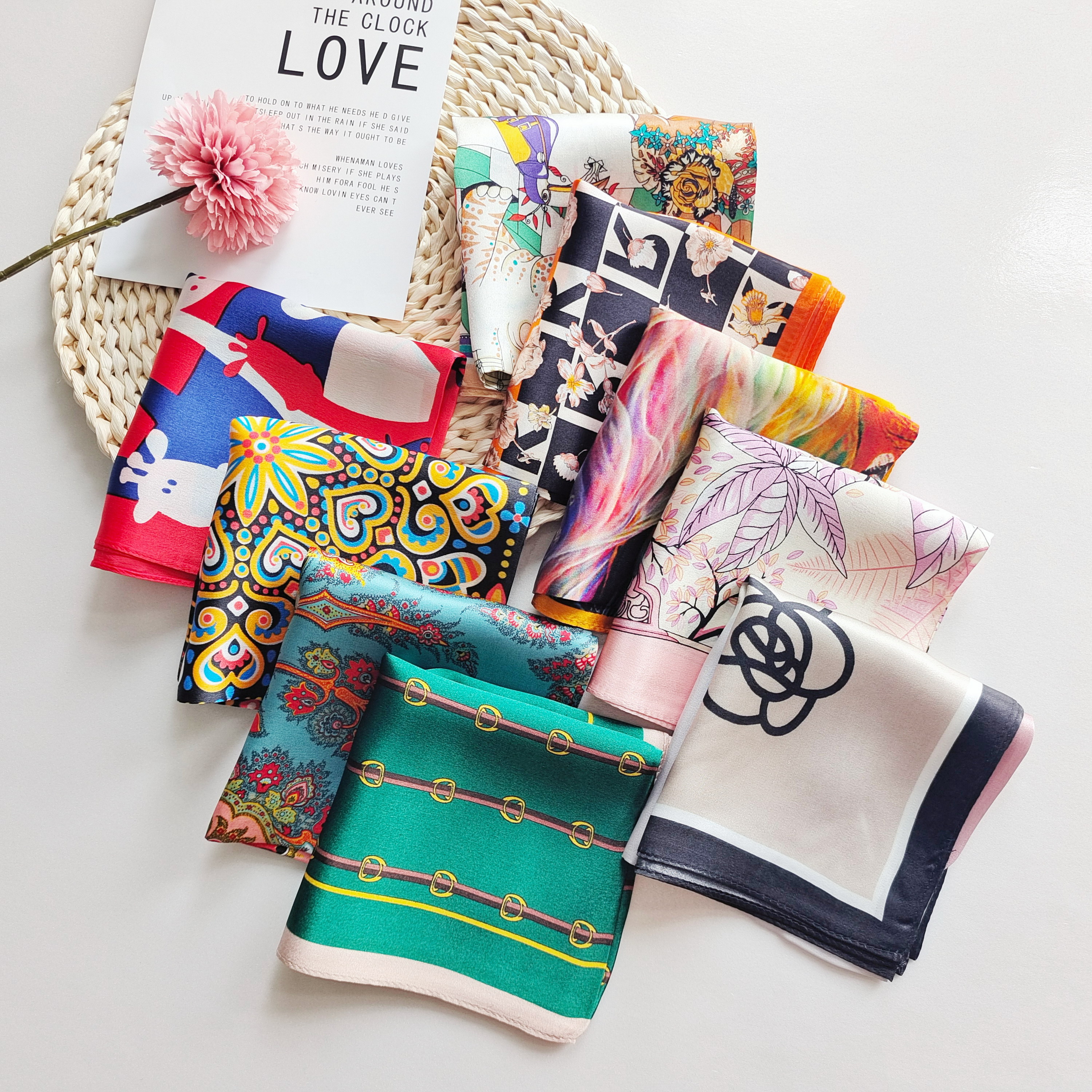 Новинка на заказ, квадратный шарф Docsun, оптовая продажа, большой квадратный шелковый шарф, 90x90, роскошные шарфы, шаль seidentucher schal