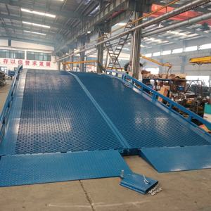 8t 10t 12t 15t यार्ड रैंप स्टील गोदाम लोड रैंप हाइड्रोलिक डॉक लेवलर लोडिंग रैंप - Product Image 5