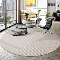 Tapis rond moderne Dsermer pour salon, petit tapis, tapis de caractère