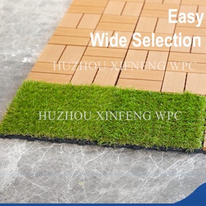 Mịn gỗ-hạt <span class=keywords><strong>WPC</strong></span> <span class=keywords><strong>DIY</strong></span> lồng vào nhau sàn gạch thời trang ngoài trời Patio Composite decking cho vườn vị trí chải - Product Image 5