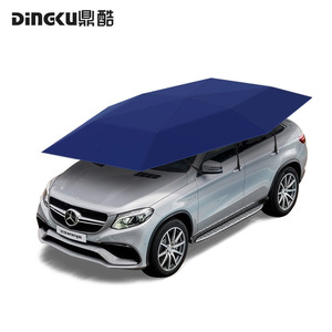 Dingku Automatic Car Canopy Navy Blue Fiberglass Rod Sunshade For SUV Summer Protection - Product Image 4