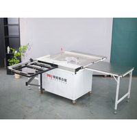 Scie à table coulissante multifonctionnelle professionnelle avec insert de table de défonceuse et fonction de coupe oblique pour atelier de menuiserie