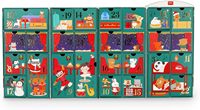 Boîte d'emballage alimentaire en gros pour fêtes, Calendrier de l'Avent design train de compte à rebours de Noël, Boîte cadeau surprise à 5 couches avec explosion