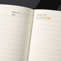 Carnet de notes professionnel A5 bicolore en tissu texturé avec large boucle, 100 g/m², 100 feuilles lignées, 4 couleurs, papeterie de bureau, vente en gros