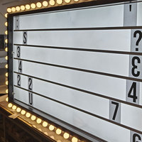 Panneau lumineux de cinéma à lettres interchangeables, enseigne de cinéma éclairée, panneau de signalisation lumineux pour cinéma