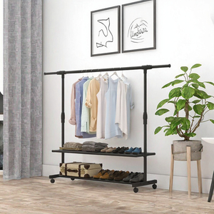 <span class=keywords><strong>Lavinia</strong></span>: Appendiabiti e Portascarpe di Lusso in Metallo, Salvaspazio, Organizzatore per Vestiti da Soggiorno - Product Image 3