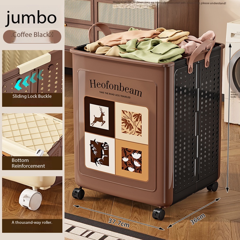 Couleur café noir, taille extra large avec roulettes