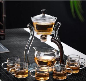 Ensemble de théière en verre QGlass, théière automatique magnétique Kungfu, théière en verre borosilicate résistant à la chaleur - Product Image 5