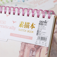 Drucken Skizzenbuch Journal Notizbuch Hardcover Farbe Aquarell Blank Benutzer definiertes Skizzenbuch Hardcover Aquarell papier 60mm Depai