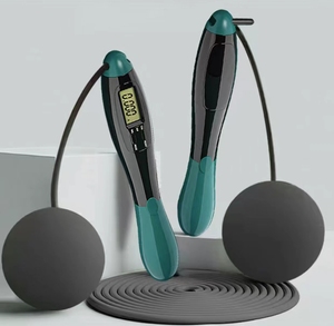 Vcanfashion – Corde à <span class=keywords><strong>Sauter</strong></span> d'exercice, Fitness, affichage Led 2 en 1, Corde réglable, un cavalier avec compteur, Corde à <span class=keywords><strong>Sauter</strong></span> numérique sans fil - Product Image 6