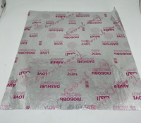 Emballage de chocolat personnalisé et emballage de bonbons papier d'étain imprimé Burger Sandwich Wrap stratifié argent papier de feuille d'aluminium