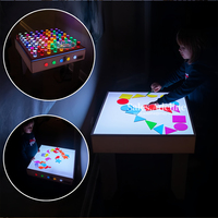 Table lumineuse LED éducative pour enfants, table interactive d'apprentissage sensoriel pour la maternelle