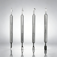 Outils à ongles de haute qualité pour la réparation des doigts, pousse-cuticules en acier inoxydable pour l'élimination des peaux mortes, pousse-cuticules en acier spécial pour l'élimination des placages d'ongles