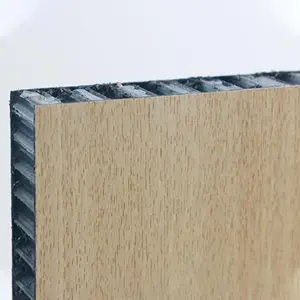 Modern Design Wood Grain Honeycomb Painel Usado Para Decoração E Decoração