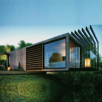 Villa modulaire en acier de luxe de haute qualité, construction rapide, maisons préfabriquées, caractéristique imperméable pour maison, bureau, magasin, salle de bain, États-Unis