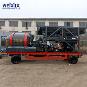 YHZM500 Planta dosificadora de hormigón móvil Mezclador de tambor Tipo de tambor Planta mezcladora móvil - Product Image 1