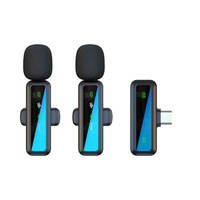 Clip de microphone dynamique Lavalier sans fil Annulation du bruit pour Android/iPhone Enregistrement vidéo Plug-and-Play Construction métallique