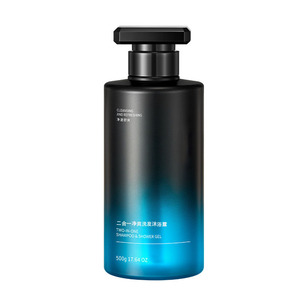Shampooing et gel douche deux-en-un 500g, nettoyant et rafraîchissant pour les cheveux et le corps - Product Image 1