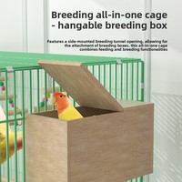 Nouvelle Cage à Oiseaux Rectangulaire de Luxe pour Perroquets, en Fil d'Acier à Faible Teneur en Carbone, avec Broderies Œil de Perle et Peau de Tigre, Grande Taille pour Villa