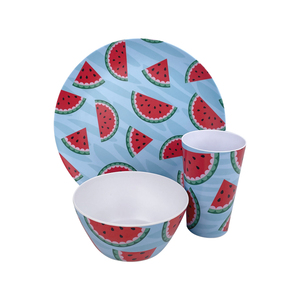 Bộ Đồ Dùng Cho Khách Sạn Cắm Trại Bộ Đồ Ăn Melamine Loại A5 Lux, Bộ Đồ Ăn Cho 3 Nhà Hàng Bộ Đồ Ăn Dưa Hấu Melamine Với Bát Cốc - Product Image 3