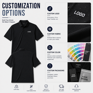 Polo de golf pour homme personnalisé de qualité supérieure, performance optimale, évacuation de l'humidité, marque privée, logo personnalisé, vêtements d'entreprise - Product Image 2