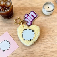 Porte-clés en acrylique 2026 ARIRANG Kim Taehyung Jung Kook Kim Seokjin SUGA, étiquette nominative SUGA V JIN, breloque de sac en peluche pour fans J-HOPE JIMIN RM