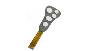 Golden <strong>Supplier</strong> Custom Silicone Rubber LED Membrane <strong>Switch</strong> for Home Appliances Embossed Price Keypad with Golden <strong>Buttons</strong> - Product Image 6