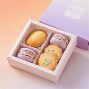 Diseño personalizado Biodegradable to Go Postre Cookie Box 9 Rejillas Papel plegable Galletas Cajas de embalaje para Caja de galletas - Product Image 3