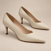 Fabrication de chaussures à talons, chaussures pour femmes en cuir véritable à 100%, vente en gros de talons pointus