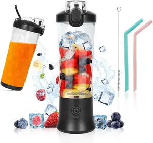 Factory Design 600ml Big Capacity Portable Sport Juicer Rechargeable Fresh Fruit Juicer Mixer Grinder Blender