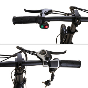 Pour JOYKIE 20 pouces <span class=keywords><strong>vélo</strong></span> <span class=keywords><strong>pliant</strong></span> <span class=keywords><strong>électrique</strong></span> <span class=keywords><strong>le</strong></span> <span class=keywords><strong>plus</strong></span> <span class=keywords><strong>léger</strong></span> 10.5 Ah batterie au Lithium cachée cadre en alliage d'aluminium moteur de moyeu arrière Ebike - Product Image 2