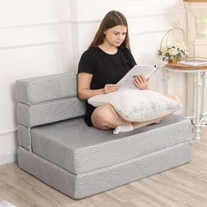 <b>Foldable</b> <b>Sofa</b> <b>Bed</b> With Removable Cover Multifunctional Foam Cushion For Small Spaces Living Room Rental Rooms - Product Image 1