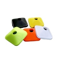 Disques de marqueur de terrain de football en PVC personnalisé 50 pièces entraînement d'obstacles disques carrés de football équipement d'entraînement d'agilité de vitesse sportive