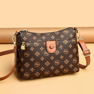 Women's Crossbody <b>Shoulder</b> Bag New Printed Two <b>Straps</b> Zipper Closure Polyester PVC Fall Trendy Mom Handbag Chic Tanjing - Product Image 3