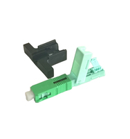 Conectores de Fibra Óptica SC APC Rápidos para Redes FTTH, 4G WiFi, Potencia de Transmisión de 5db, Marca FASO, Garantía de 30 Años, Buffer Ajustado de 0.9mm