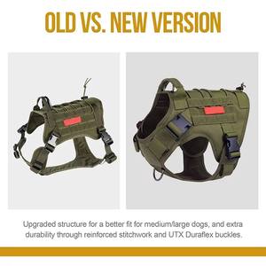 Kuat tugas berat nyaman Mesh patroli latihan taktis Adjustable Oxford layanan anjing <span class=keywords><strong>Harness</strong></span> - Product Image 2
