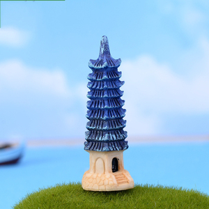 Miniatura Fai-da-te <span class=keywords><strong>in</strong></span> Resina: Pagoda Antica Simulata, Statuetta per Auto, Decorazione Paesaggistica per Tavolo <span class=keywords><strong>in</strong></span> Sabbia, Mini Fata per Halloween - Product Image 4