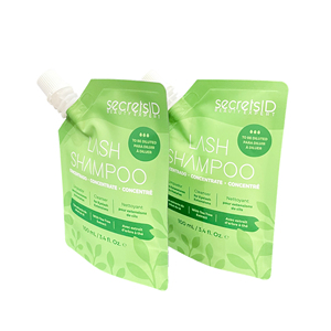 Bolsa de boquilla personalizada Premium para cosméticos de champú líquido 50ml 100mL Embalaje de pie de aluminio - Product Image 4