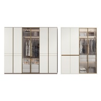 Armoire Pliante en Bois Massif Sur Mesure, Design Moderne, Meuble de Chambre, Rangement pour Appartement, Organisateur de Vêtements, Penderie
