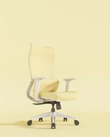 JOHOOFURNITURE Chaise de bureau ergonomique moderne avec repose-pieds, chaise de bureau en maille pour salle de réunion - Accoudoirs réglables, respirante et durable
