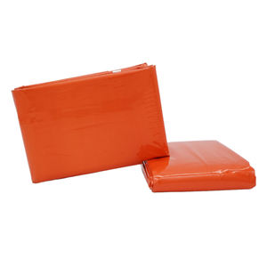 Couverture de survie d'urgence orange légère, réfléchissante, imperméable et portable pour l'extérieur, idéale par temps froid - Product Image 2