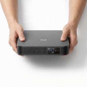 Mini Proiettore DLP Smart Auto 600ANSI Lumen, 2+32GB, Sistema Android 13, <span class=keywords><strong>TV</strong></span> 1080p Full HD, Batteria Integrata, Portatile per Esterni, 4K 3D - Product Image 1