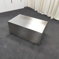 Table basse rectangulaire moderne convertible et extensible en acier inoxydable de haute qualité, réglable en hauteur, directement de l'usine