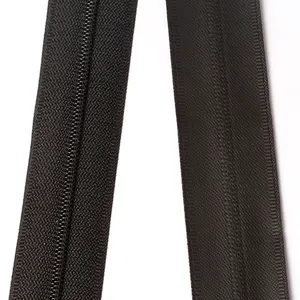 OEM nero Hot Sealed Hot Press Zipper impermeabile resistente No 5 Tpu impermeabile Zipper Roll