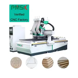 Wood Cabinet Door Making Cnc Nesting Machine CNC Router 1300x2500 With Auto Load