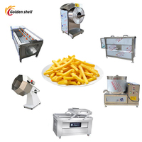 Línea de Producción de Papas Fritas Congeladas en Oferta, Máquina Semiautomática para Papas Fritas, Equipo de Producción de Papas Fritas de Fábrica