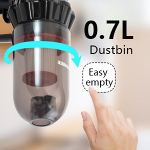 Portable Handheld Vacuum Cleaner 0.7L Dustbin Easy Empty <b>Battery</b> Powered For Home Use - Product Image 1